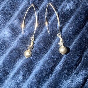 💋Chic Gold filled ball an star Drop Earrings💋💋💋💋💋🥀🥀🥀🥀simple elegance 🥀🥀🥀